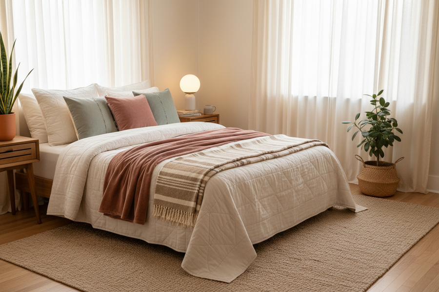 Welke bedsprei past bij jouw slaapkamer?