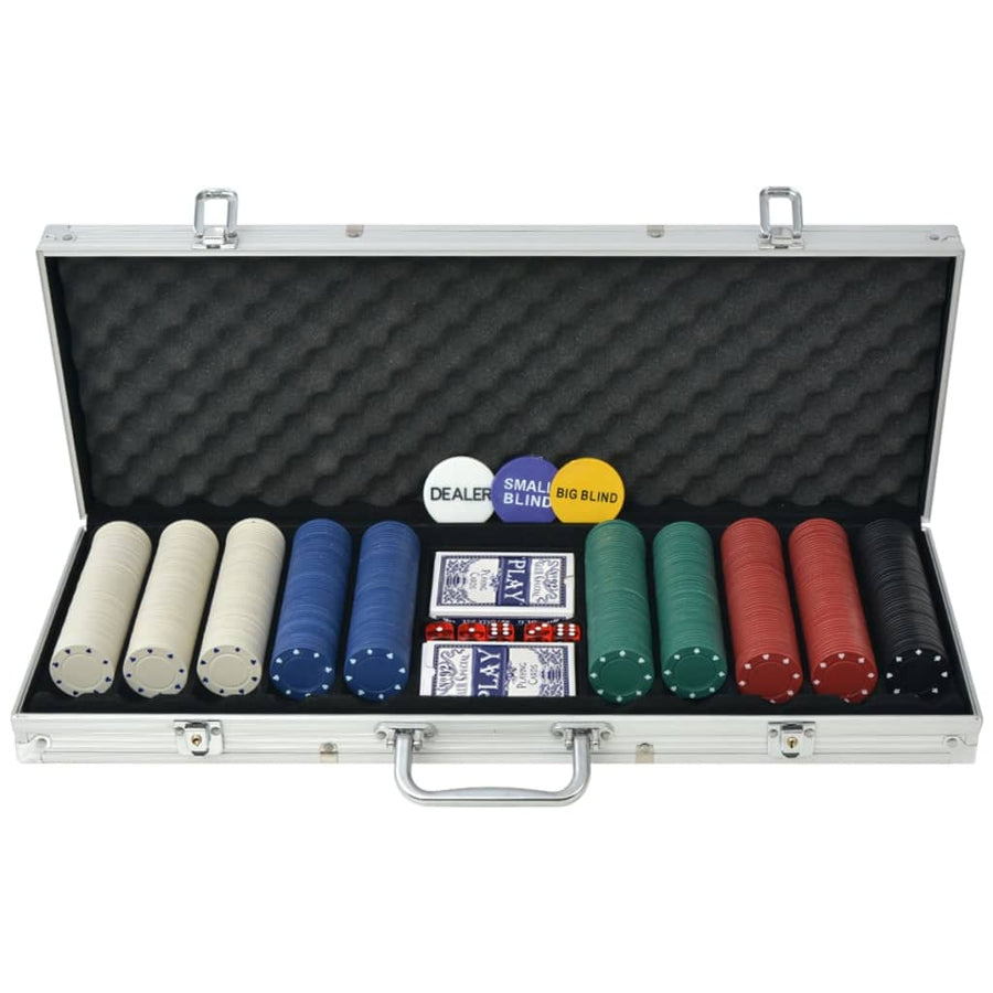 Pokerset Met 1000 Chips Aluminium
