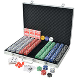 Pokerset Met 1000 Chips Aluminium