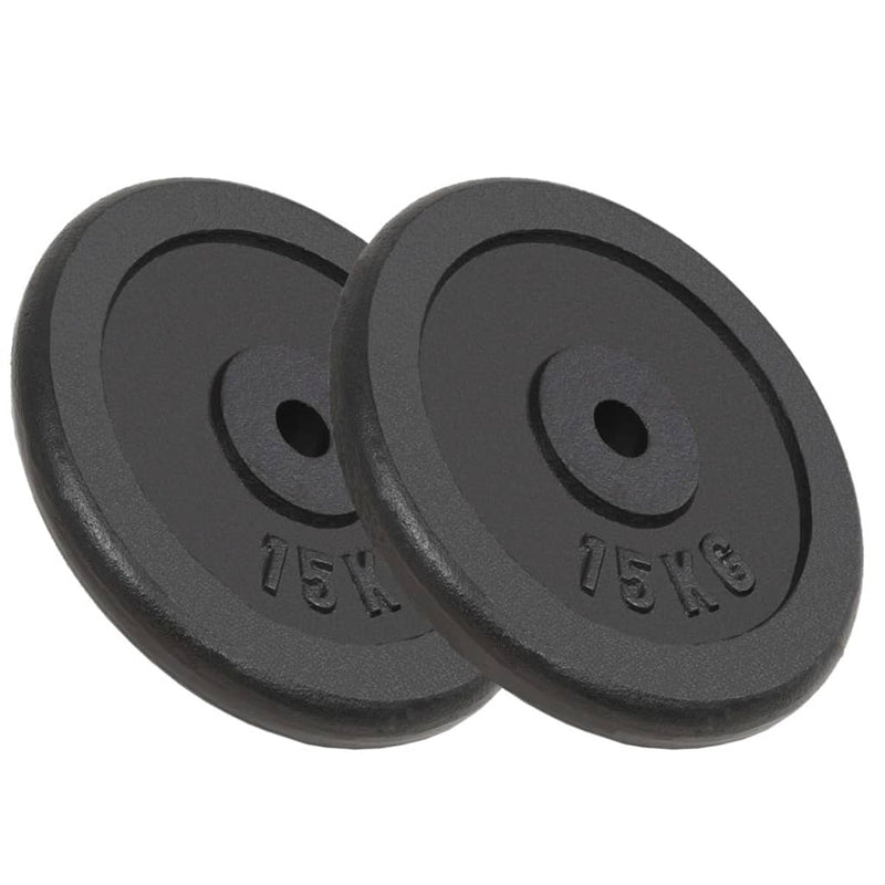 Halterschijven 2 St 2X15 Kg Gietijzer
