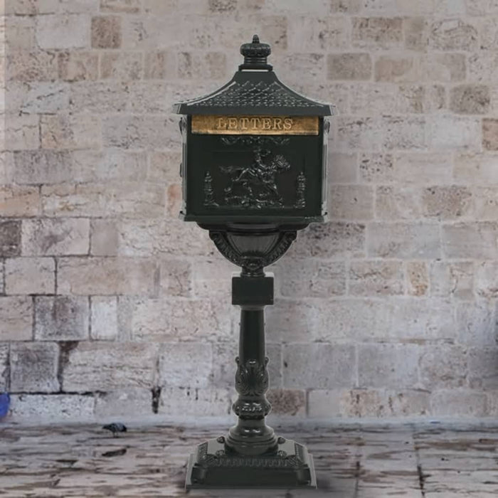 Staande Brievenbus Vintage Stijl Roestbestendig Aluminium