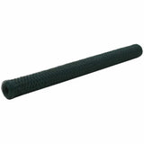 Kippengaas 25X0,75 M Staal Met Pvc-Coating Groen