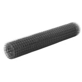 Kippengaas 10X1,5 M Staal Met Pvc Coating Grijs
