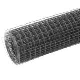 Kippengaas 10X1,5 M Staal Met Pvc Coating Grijs