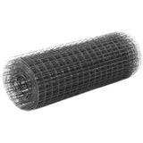 Kippengaas 10X1,5 M Staal Met Pvc Coating Grijs