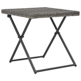 3-Delige Loungeset Inklapbaar Poly Rattan
