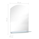 Wandspiegel Met Schap Gehard Glas