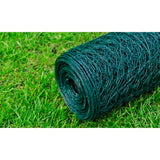 Kippengaas 25X0,75 M Staal Met Pvc-Coating Groen