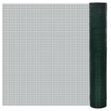 Kippengaas 25X0,5 M Staal Met Pvc Coating Groen