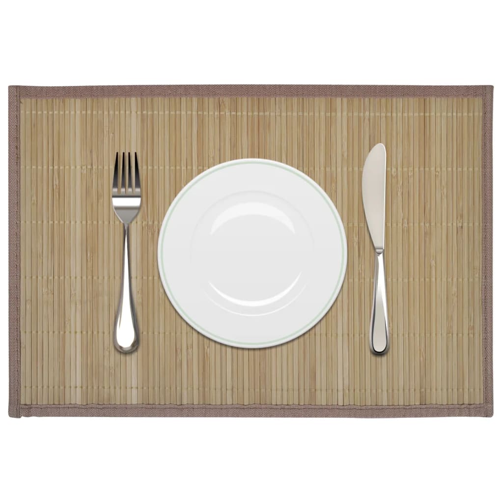 6 St Placemats 30X45 Cm Bamboe