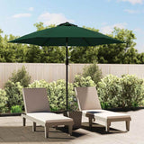 Parasol Met Led-Verlichting En Stalen Paal 300 Cm