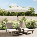 Parasol Met Led-Verlichting En Stalen Paal 300 Cm