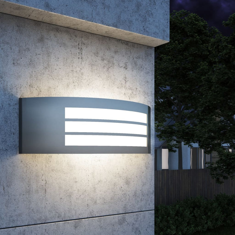 Tuinwandlamp Roestvrij Staal Wit