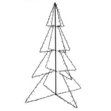 Kegelkerstboom 240 Led's Binnen En Buiten 115X150 Cm Warmwit