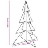 Kegelkerstboom 240 Led's Binnen En Buiten 115X150 Cm Warmwit