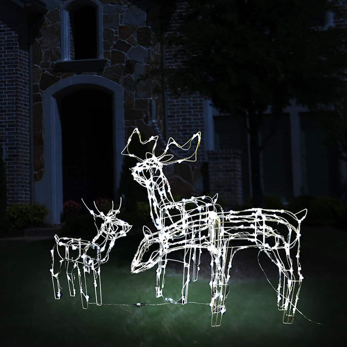 3-Delige Kerstverlichting Rendieren 229 Led's