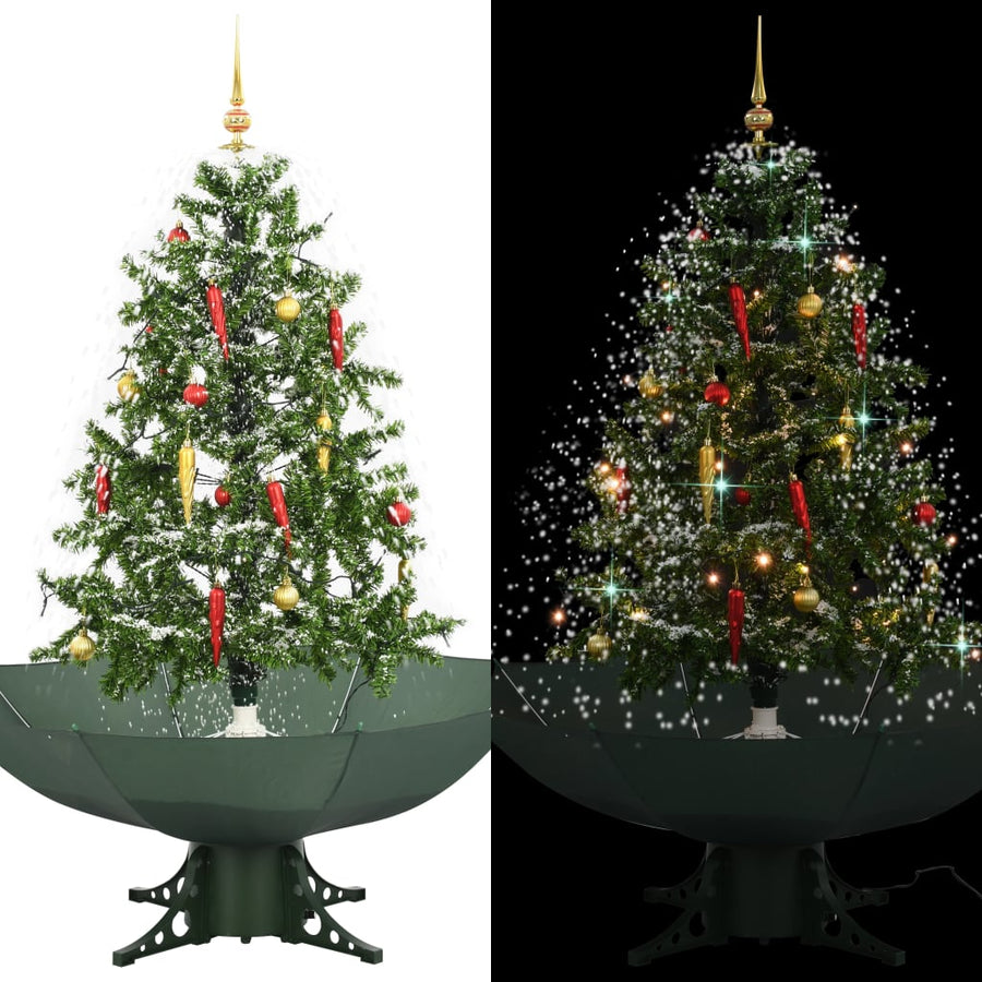 Kerstboom Sneeuwend Met Paraplubasis 170 Cm Groen