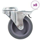 Zwenkwielen Met Boutgaten 75 Mm