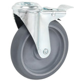Zwenkwielen Met Boutgaten 125 Mm
