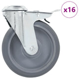 Zwenkwielen Met Boutgaten 125 Mm