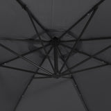 Zweefparasol Met Led En Stalen Paal