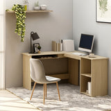 Hoekbureau 120X140X75 Cm Bewerkt Hout Eikenkleurig