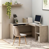 Hoekbureau 120X140X75 Cm Bewerkt Hout Eikenkleurig