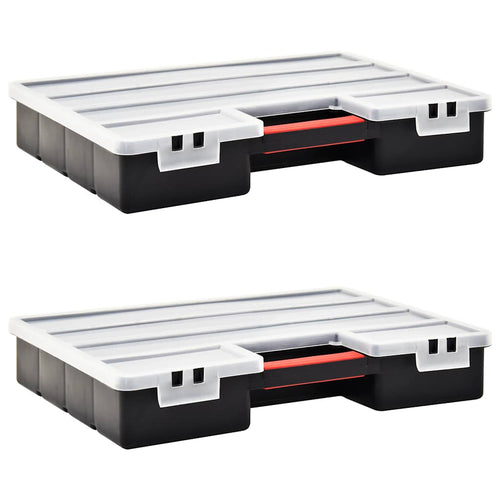 Assortimentsdozen 2 St Met Verdelers 460X325X80 Mm Kunststof