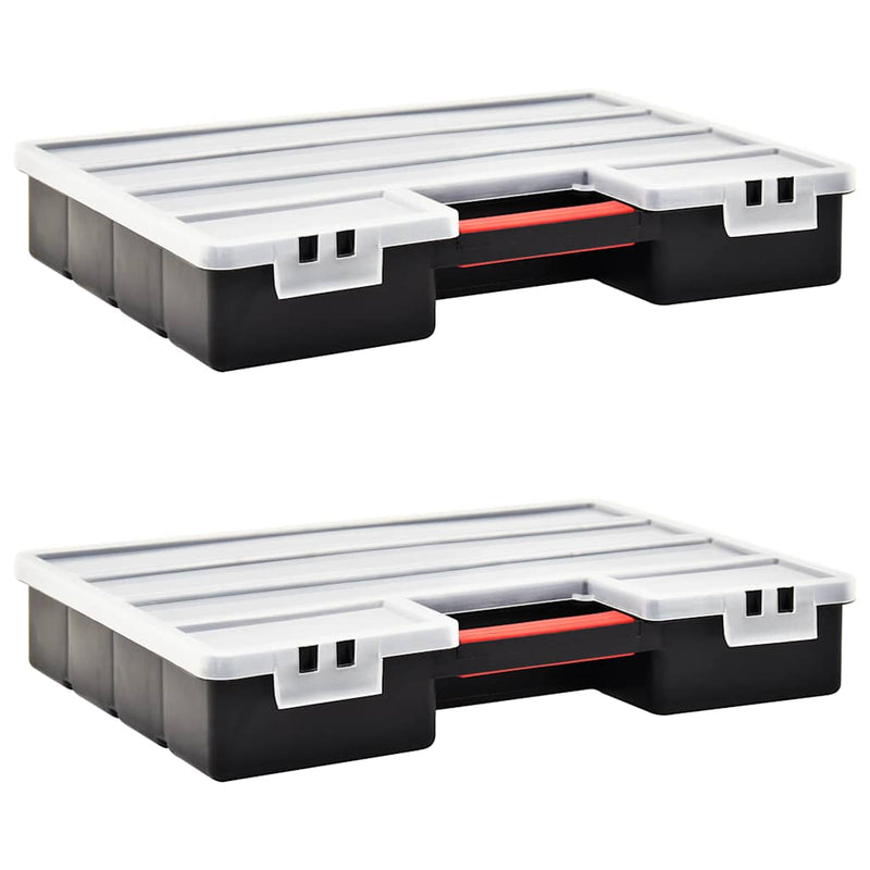 Assortimentsdozen 2 St Met Verdelers 460X325X80 Mm Kunststof