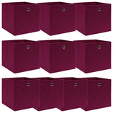 Opbergboxen Met Deksel 32X32X32 Cm Stof Zwart