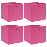 Opbergboxen Met Deksel 32X32X32 Cm Stof Zwart