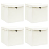 Opbergboxen Met Deksel 32X32X32 Cm Stof Zwart