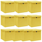 Opbergboxen Met Deksel 32X32X32 Cm Stof Zwart
