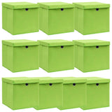 Opbergboxen Met Deksel 32X32X32 Cm Stof Zwart