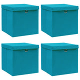 Opbergboxen Met Deksel 32X32X32 Cm Stof Zwart