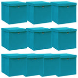 Opbergboxen Met Deksel 32X32X32 Cm Stof Zwart