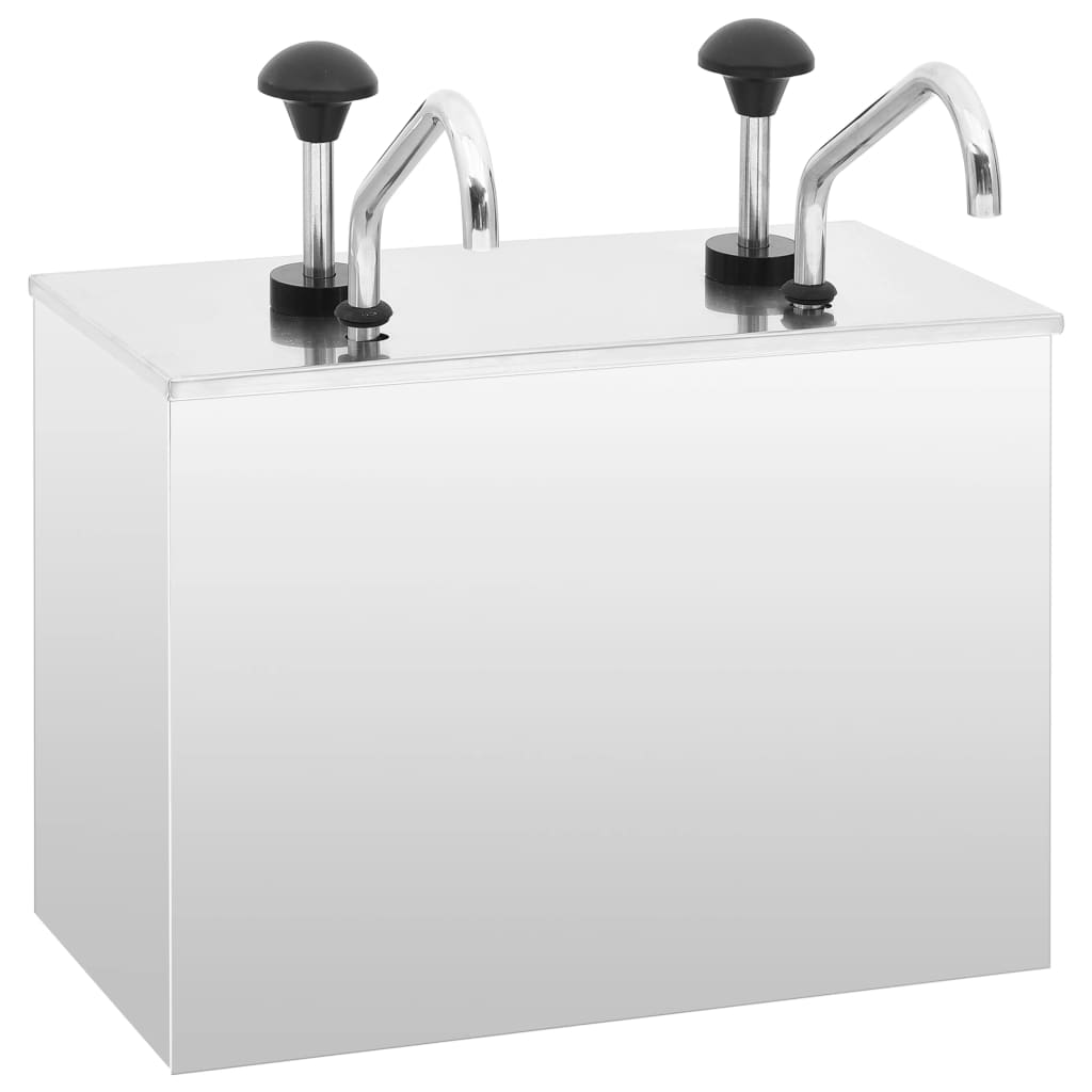Sausdispenser 2X3,5 L Roestvrij Staal