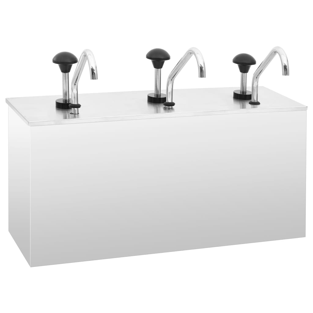 Sausdispenser 2X3,5 L Roestvrij Staal