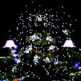 Kerstboom Sneeuwend Met Paraplubasis 75 Cm Pvc Blauw Zwart En Rood