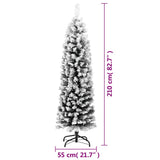 Kunstkerstboom Met Sneeuw Smal Pvc