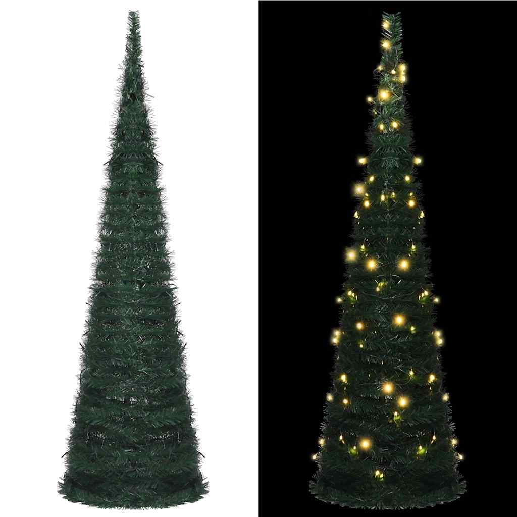 Kunstkerstboom Met Verlichting Pop-Up 180 Cm Groen