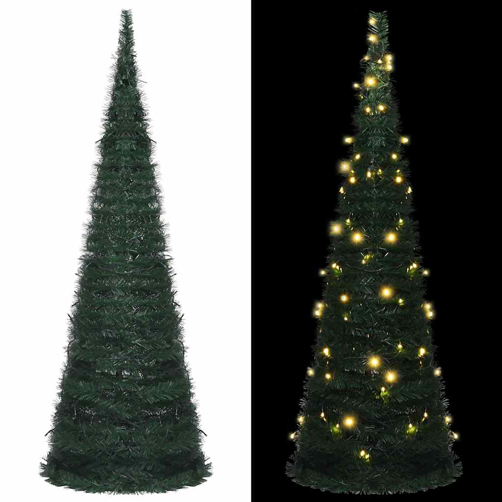 Kunstkerstboom Met Verlichting Pop-Up 180 Cm Groen