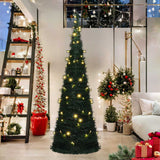Kunstkerstboom Met Verlichting Pop-Up 180 Cm Groen