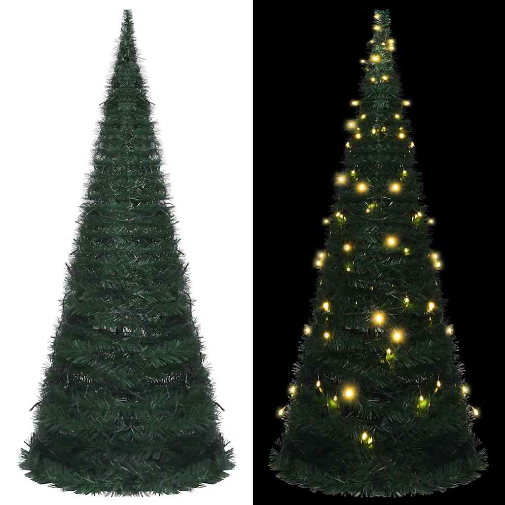 Kunstkerstboom Met Verlichting Pop-Up 180 Cm Groen