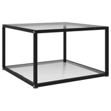 Salontafel Gehard Glas Zwart