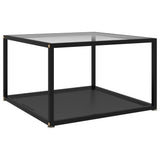 Salontafel Gehard Glas Zwart