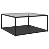 Salontafel Gehard Glas Zwart