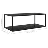 Salontafel Gehard Glas Zwart