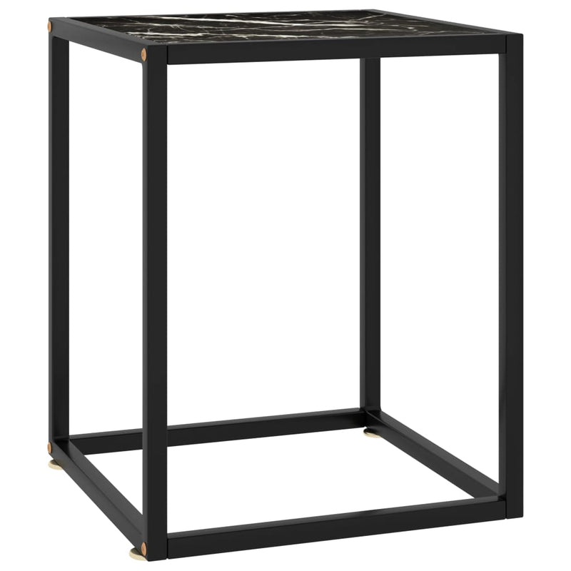 Salontafel Met Zwart Marmerglas Zwart