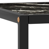 Salontafel Met Zwart Marmerglas Zwart